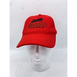 Avery Hat Adult Extra Large XL Red Dog‎ Baseball Cap Dad Trucker Men NEW